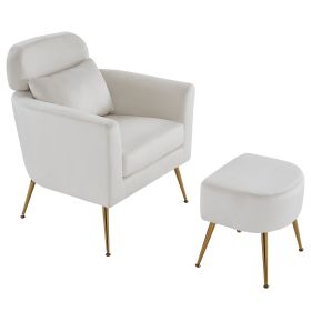 Half Disassembled Single Chair With Gold Feet And Pedals Flannelette Indoor Leisure Chair