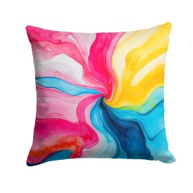Pansexual Pride Throw Pillow Machine Washable, Indoor Outdoor Decorative Pillow for Couch, Bed or Patio, 14Hx14W