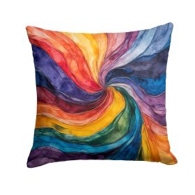 Gay Mosaic of Pride Throw Pillow Machine Washable, Indoor Outdoor Decorative Pillow for Couch, Bed or Patio, 14Hx14W