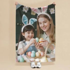 Custom Blankets Flannel With Photo Upload For Mother's Day - Must Upload The Image (Option: 30inchx40inch)